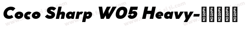 Coco Sharp W05 Heavy字体转换